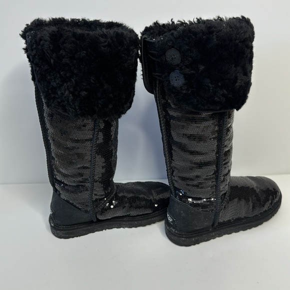 Ugg over the knee Bailey Buttons sequin sparkles boots - Picture 8 of 14